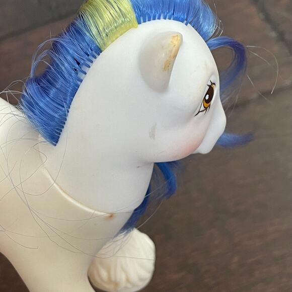 My Little Pony Big Brother Chief Fire Fighter Hat Bandana Comb VTG 1987 G1 MLP - Picture 5 of 16